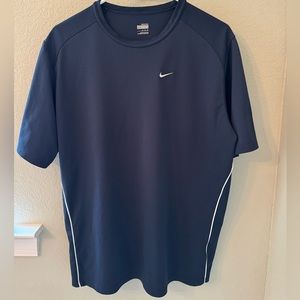 Nike Fit Dry Navy Blue & White Trim Size XL